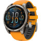 Смарт-часы Garmin Fenix8 47mm AMOLED Sapphire Titanium w.Spark Orange/Graphite Silicone Band (010-02904-11)