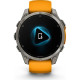 Смарт-часы Garmin Fenix8 47mm AMOLED Sapphire Titanium w.Spark Orange/Graphite Silicone Band (010-02904-11)