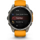 Смарт-часы Garmin Fenix8 47mm AMOLED Sapphire Titanium w.Spark Orange/Graphite Silicone Band (010-02904-11)