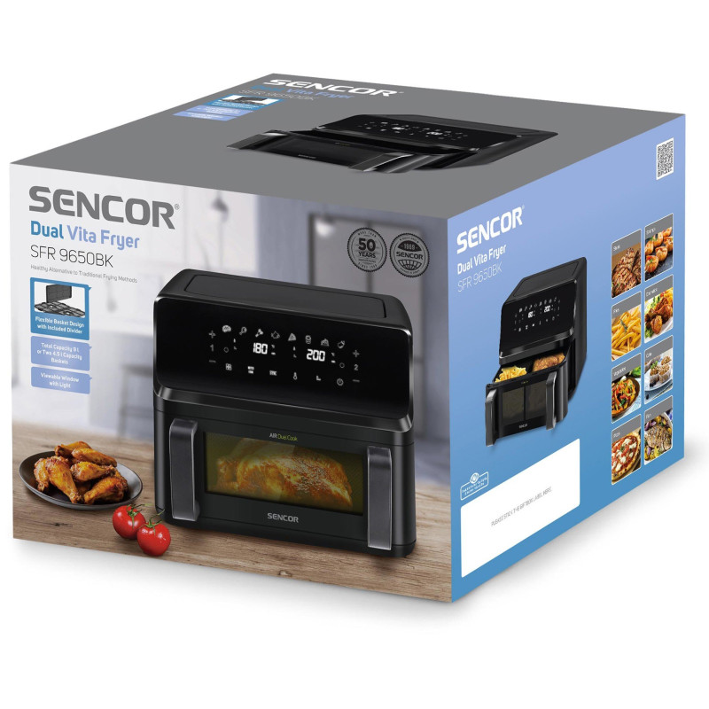 Мультипечь Sencor Dual Vita Fryer SFR 9650BK