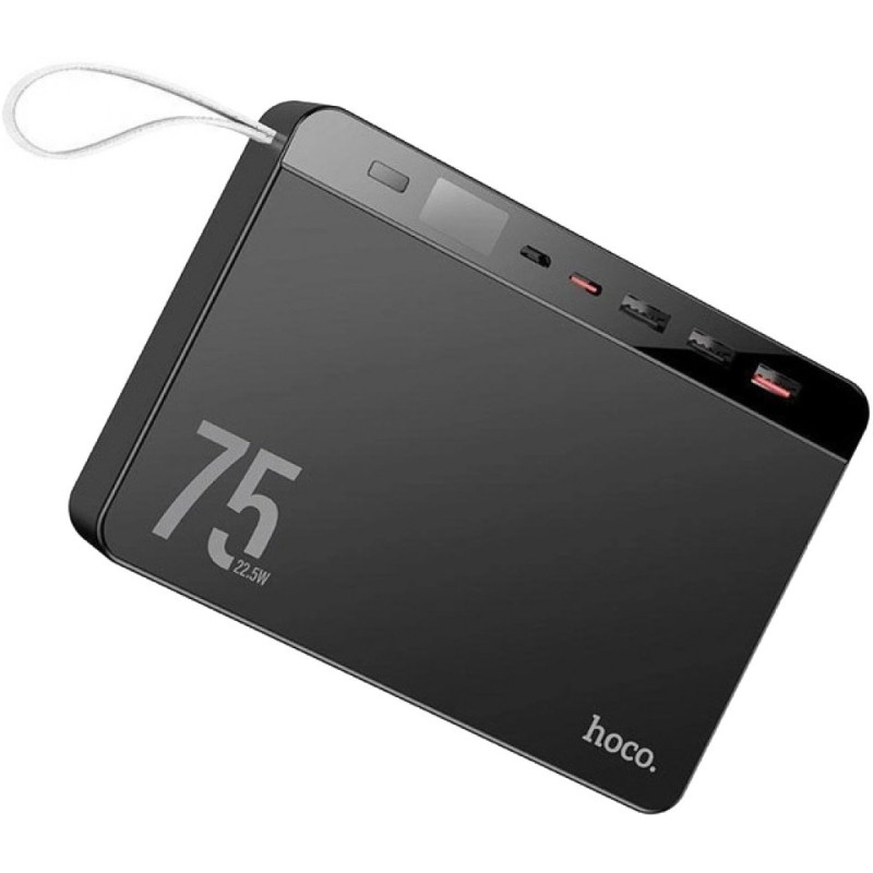 УМБ HOCO 75000 mAh Overlord PD/20W, QC/3.0/22.5W, Black (J94 / 714739)