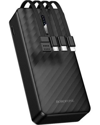 УМБ Borofone BJ84A 20000 mAh with four cables Black