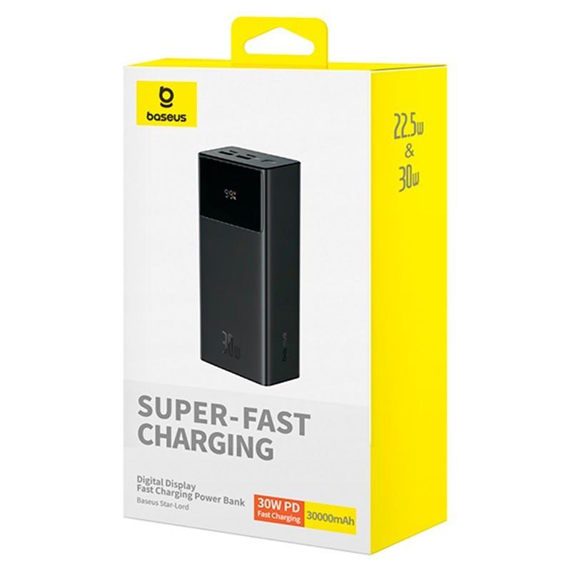 УМБ Baseus Star Lord Digital Display 30000mAh 30W Black (P10022905113-00)