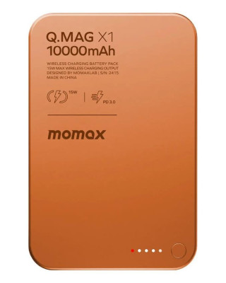 УМБ MOMAX 10000MAH Q.MAG X1 ORANGE (IP117AM)