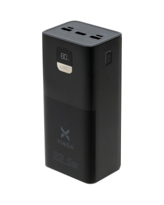УМБ Vinga 40000 mAh 22.5W Display Black (VPBB4022)
