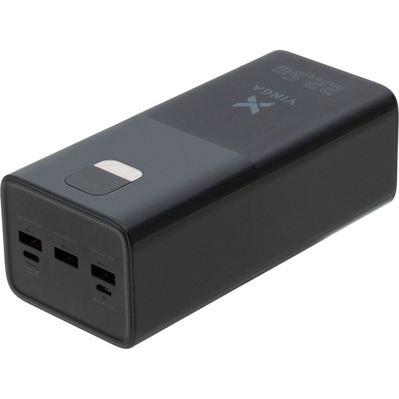 УМБ Vinga 40000 mAh 22.5W Display Black (VPBB4022)