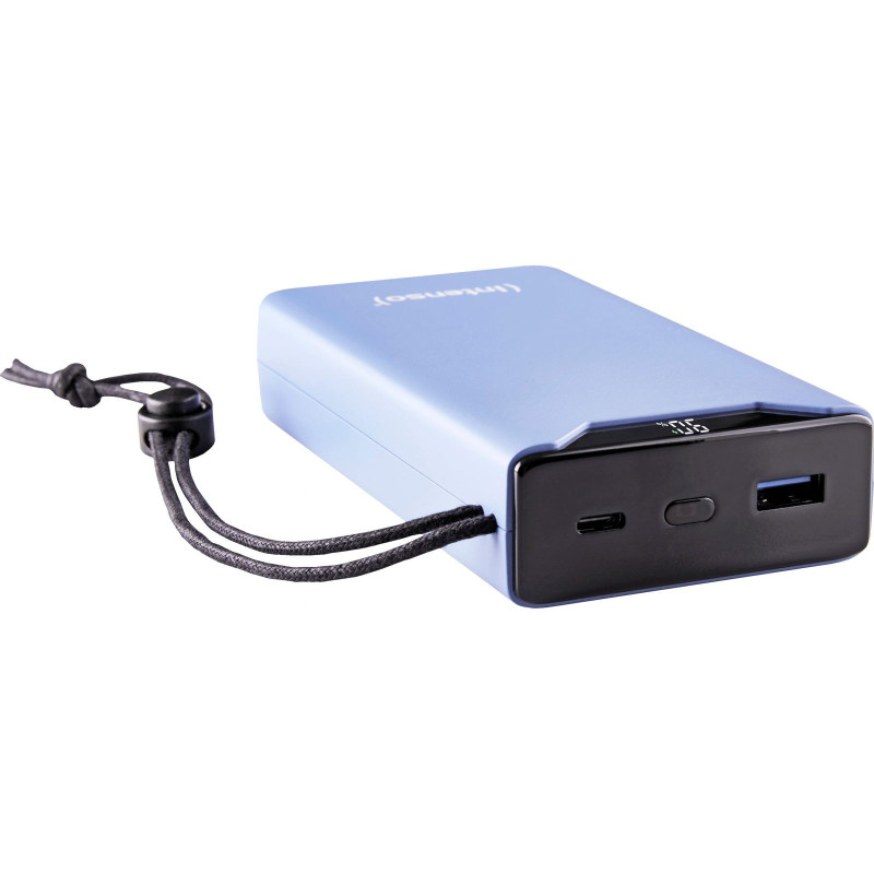 УМБ Intenso F20000 Blue, 20000 mAh,20 Вт, 1xType-C (PD3.0) / 1xUSB (QC3.0), цифровой LED дисплей (7332055)