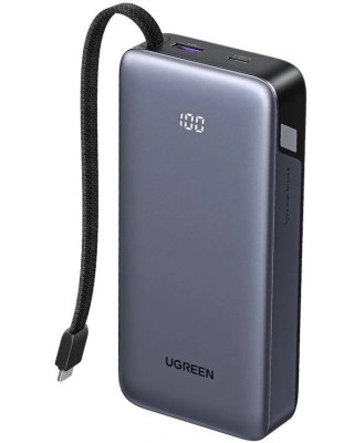 УМБ Ugreen 20000mAh 45W with Built-in Cable (PB536 55988B)