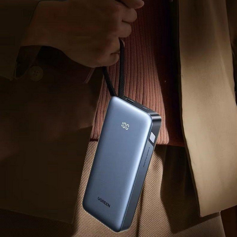 УМБ Ugreen 20000mAh 45W with Built-in Cable (PB536 55988B)