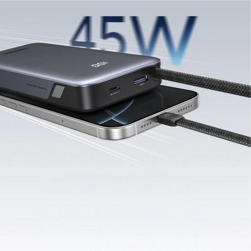УМБ Ugreen 20000mAh 45W with Built-in Cable (PB536 55988B)