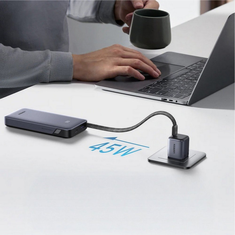 УМБ Ugreen 20000mAh 45W with Built-in Cable (PB536 55988B)