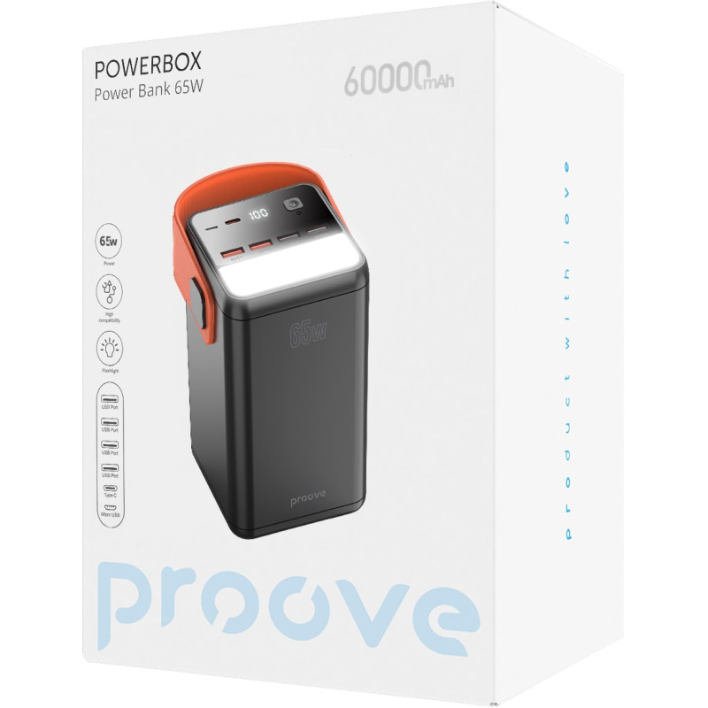 УМБ Proove Powerbox 65W 60000mAh black (PBPB65412201)
