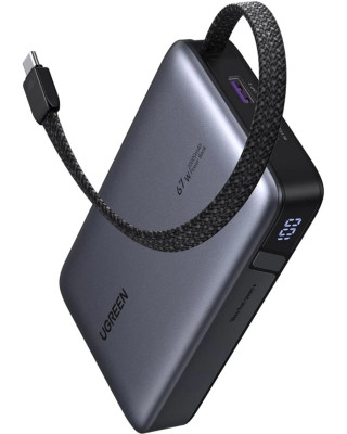 УМБ Ugreen 20000 mAh 67W Cable Space gray (U_55996B)