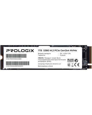 SSD накопичувач Prologix S380 1 TB (PRO1000GS380)