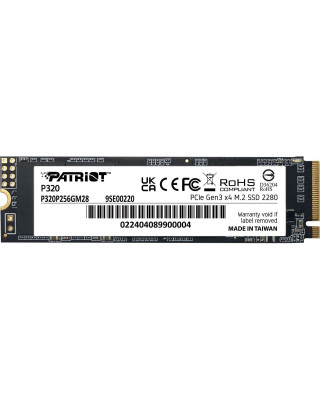 Накопичувач SSD Patriot 512GB P320 M.2 2280 PCIe 3.0 x4 NVMe TLC (P320P512GM28)