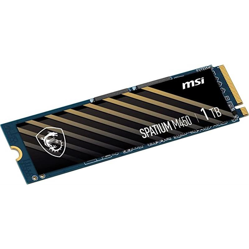 Накопитель SSD MSI Spatium M450 1TB NVMe M.2 PCIe 4.0 TLC 3D NAND (S78-440L980-P83/S78-440L0M0-P83)