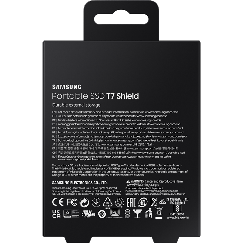 Накопитель SSD Samsung USB 3.2 1TB T7 Shield (MU-PE1T0S/EU)