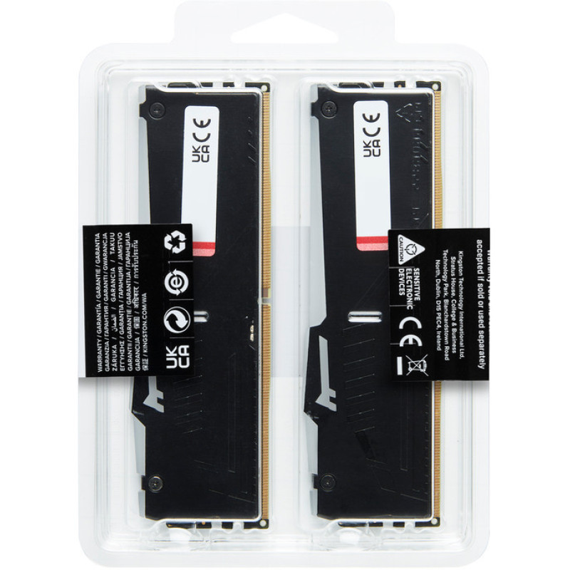 Модуль пам'яті Kingston DDR5 32GB (2x16GB) 6400 MHz Beast RGB EXPO Fury (ex.HyperX) (KF564C32BBEAK2-32)
