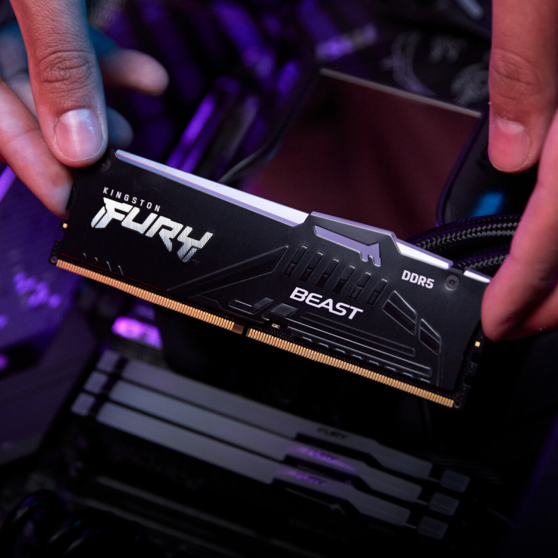 Модуль пам'яті Kingston DDR5 32GB (2x16GB) 6400 MHz Beast RGB EXPO Fury (ex.HyperX) (KF564C32BBEAK2-32)
