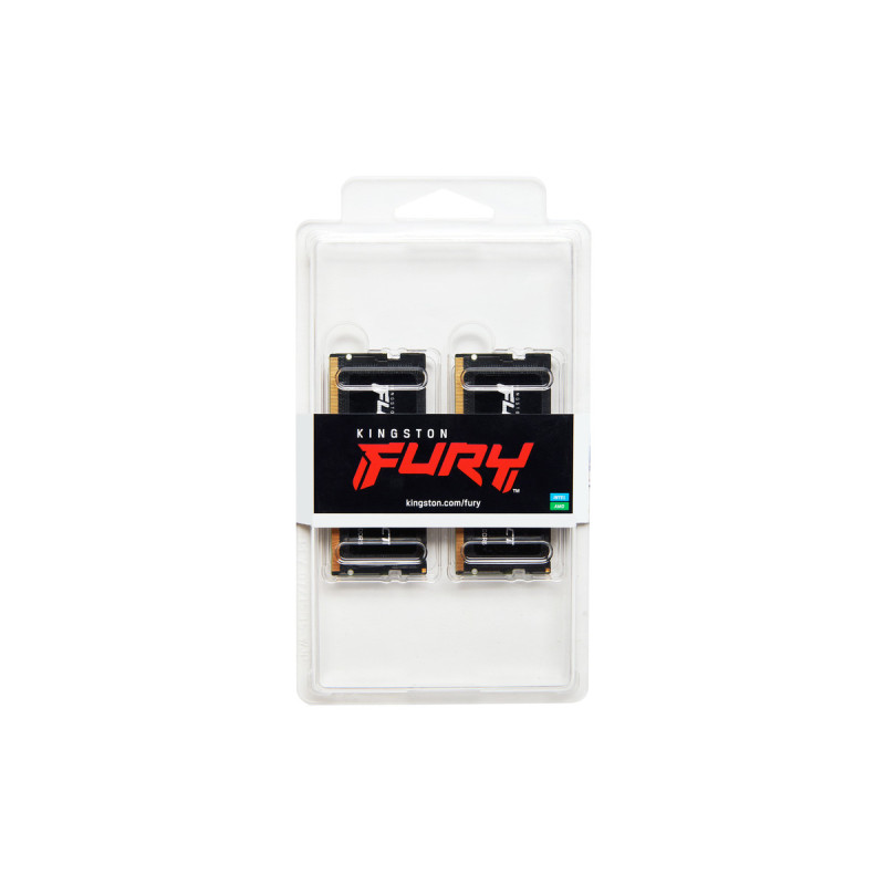 Модуль пам'яті Kingston SoDIMM DDR5 32GB (2x16GB) 5600 МГц Impact Black Fury (ex.HyperX) (KF556S40IBK2-32)