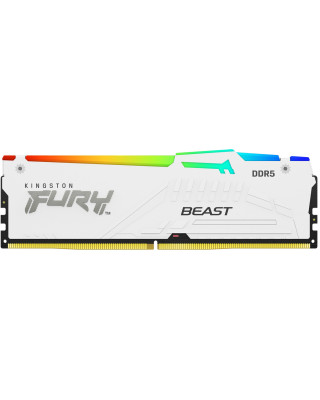 Модуль памяти Kingston Fury Beast DDR5-6400 RGB 32768MB PC5-51200 White (KF564C32BWEA-32)