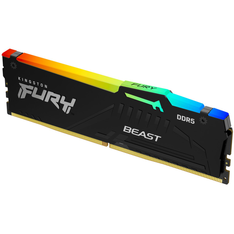 Модуль памяти Kingston DDR5 16GB 6000 MHz FURY Beast RGB EXPO Fury (ex.HyperX) (KF560C30BBEA-16)