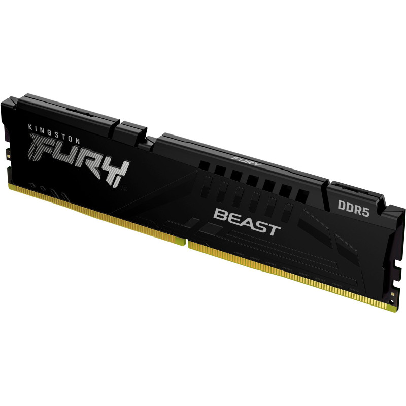 Модуль памяти Kingston DDR5 16GB 6400 MHz Beast Black EXPO Fury (ex.HyperX) (KF564C32BBE-16)