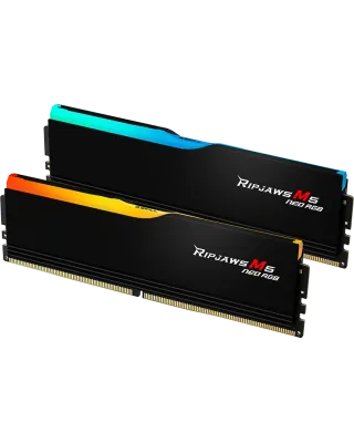 Модуль памяти G.Skill Ripjaws M5 Neo RGB Black DDR5-6000 32GB (2x16GB) (F5-6000J2836G16GX2-RM5NRK)