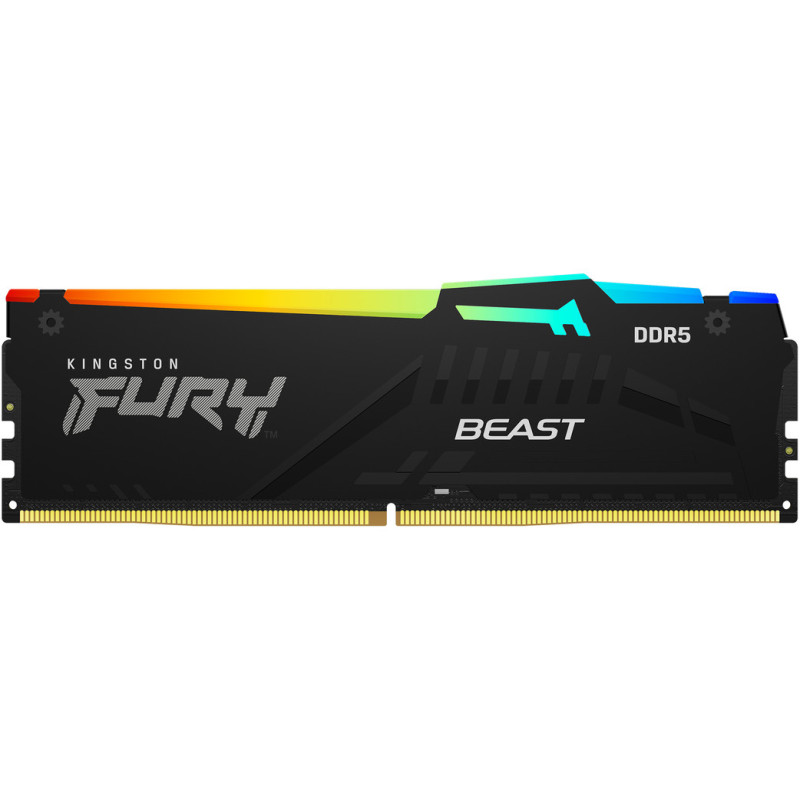 Модуль пам'яті KINGSTON 32Gb DDR5 6000MHz Fury Beast RGB (2 x16) EXPO+XMP