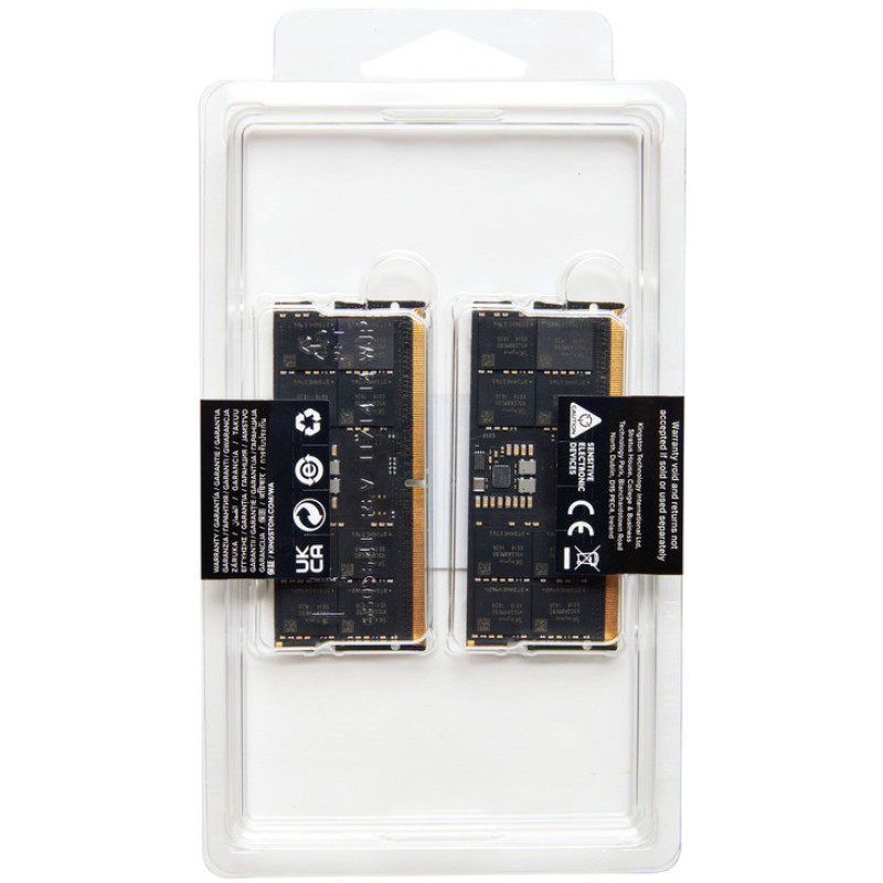 Модуль пам'яті Kingston SoDIMM DDR5 64 GB (2x32 GB) 5600 MHz FURY Impact Fury (ex. HyperX) (KF556S40IBK2-64)