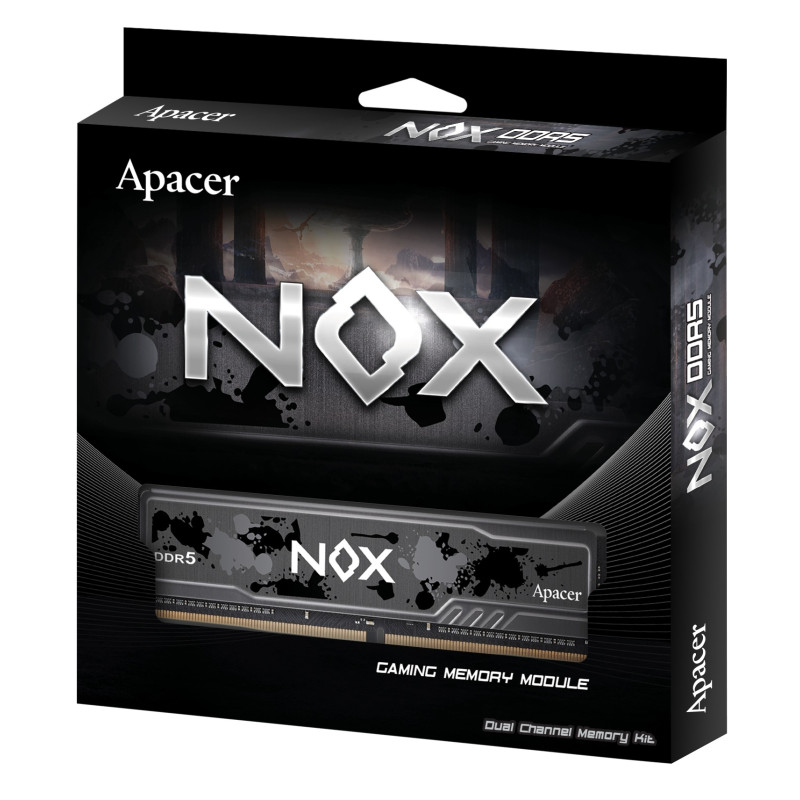 Модуль пам'яті Apacer DDR5 32GB (2x16GB) 5200MHz NOX (AH5U32G52C522MBAA-2)