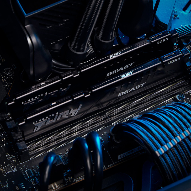 Модуль пам'яті Kingston Fury Beast Black DDR5-6000 16 Гб (KF560C30BBE-16)