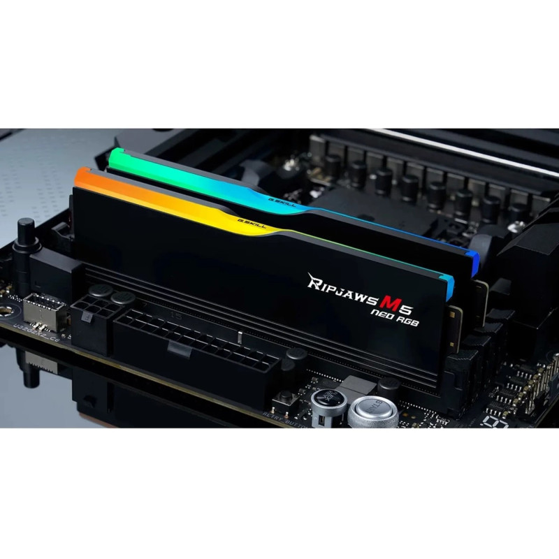 Модуль пам'яті G.Skill RIPJAWS M5 NEO RGB DDR5-6000 64GB (2x32GB) (F5-6000J3636F32GX2-RM5NRK)