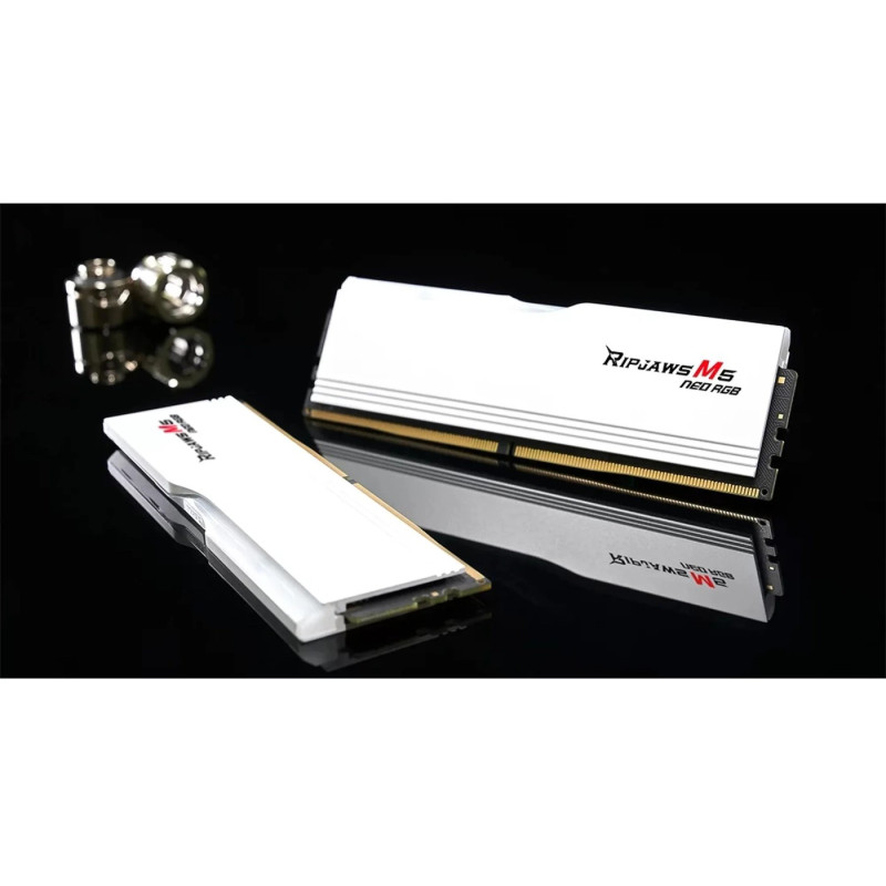 Модуль памяти G.Skill Ripjaws M5 Neo RGB White DDR5-6000 32GB (2x16GB) (F5-6000J3636F16GX2-RM5NRW)