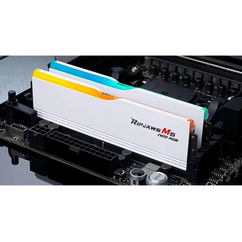 Модуль памяти G.Skill Ripjaws M5 Neo RGB White DDR5-6000 32GB (2x16GB) (F5-6000J3636F16GX2-RM5NRW)