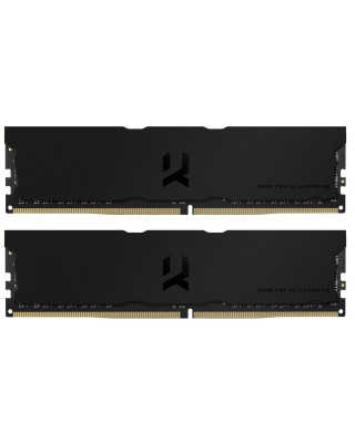 Модуль пам'яті GOODRAM 32 ГБ (2x16 ГБ) 3600 МГц Iridium Pro Deep Black (IRP-K3600D4V64L18/32GDC)