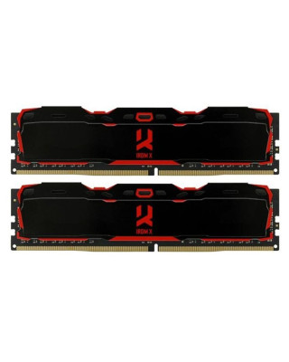 Модуль пам'яті GOODRAM 32 ГБ (2x16 ГБ) DDR4 3200 МГц IRDM X Black (IR-X3200D464L16A/32GDC)