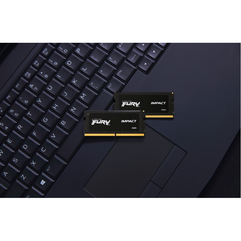 Завантажити Kingston FURY 8 ГБ SO-DIMM DDR5 4800 МГц Impact (KF548S38IB-8)