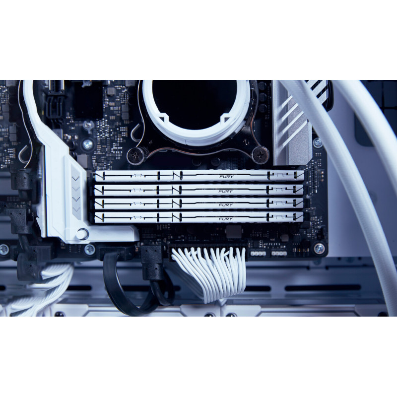 Модуль пам'яті Kingston DDR5 32GB 6000 MHz Beast EXPO White Fury (ex. HyperX) (KF560C36BWE-32)