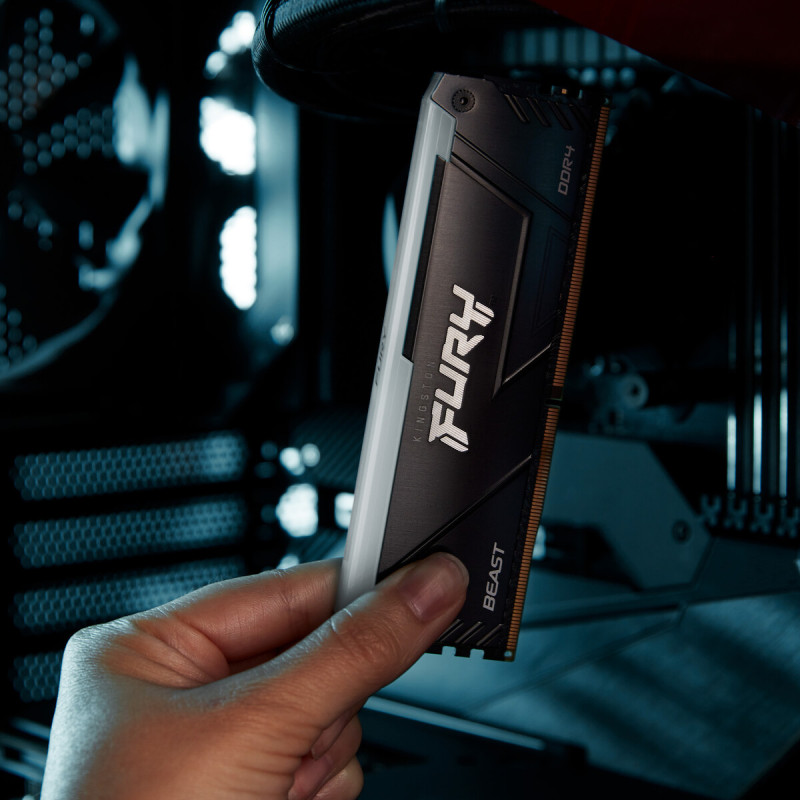 Модуль памяти Kingston DDR4 32GB (2x16GB) 3600 MHz FURY Beast RGB Fury (ex.HyperX) (KF436C18BB2AK2/32)