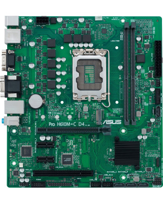 Материнcкая плата ASUS PRO H610M-C D4-CSM (90MB1A30-M0EAYC)