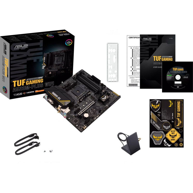 Материнська плата Asus TUF Gaming A520M-Plus WIFI