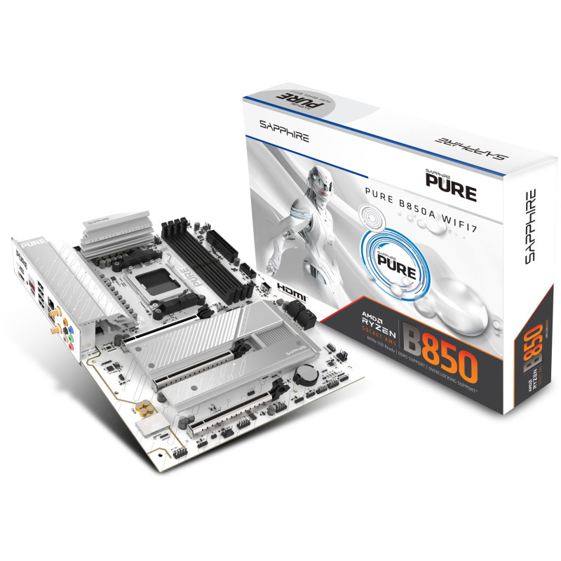 Материнська плата SAPPHIRE PURE B850A WIFI7 (52123-11-40G)