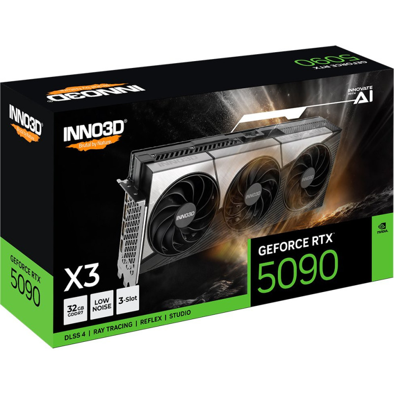 Відеокарта Inno3D GeForce RTX 5090 X3 32GB (N50903-32D7-17593928)