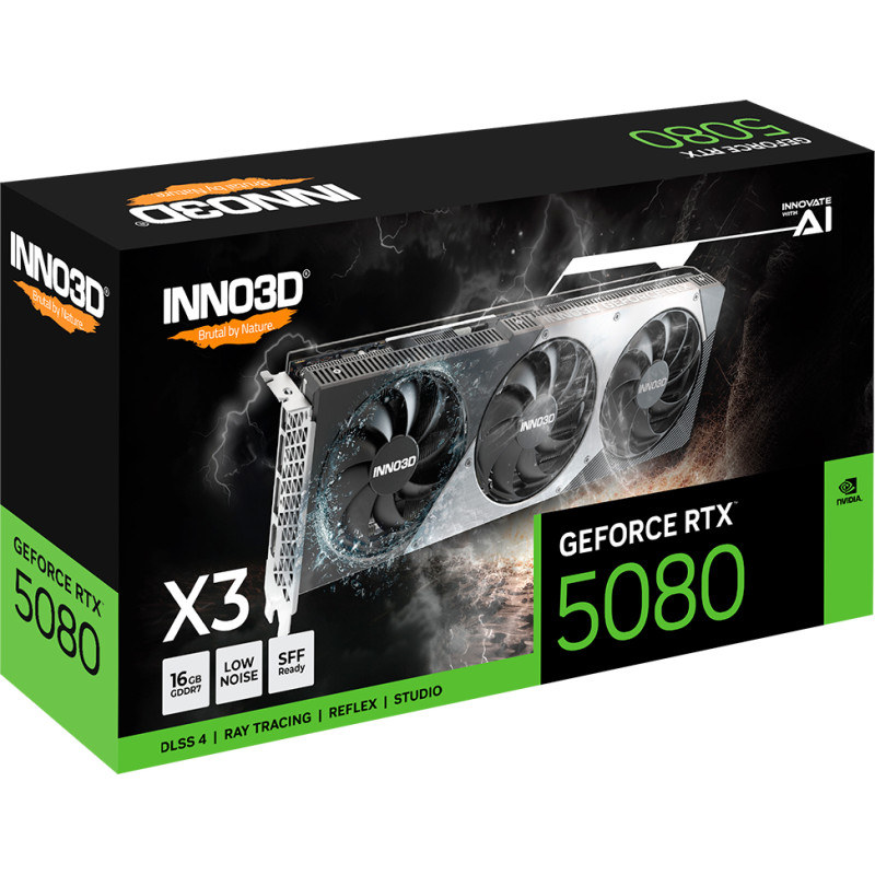 Відеокарта Inno3D Nvidia GeForce RTX 5080 X3 16GB (N50803-16D7-176068N)