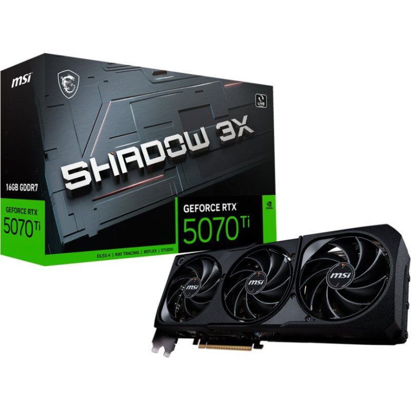 Відеокарта MSI Nvidia GeForce RTX 5070 Ti SHADOW 3X 16G