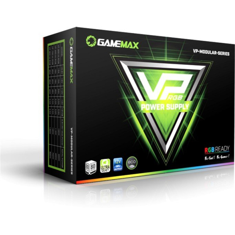 Блок живлення GameMax VP-500-M-RGB (500 Вт)