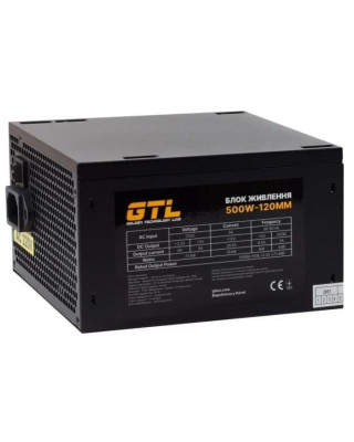 Блок питания GTL 500W Gaming Star Black 80 Plus (GTLGS500BK)