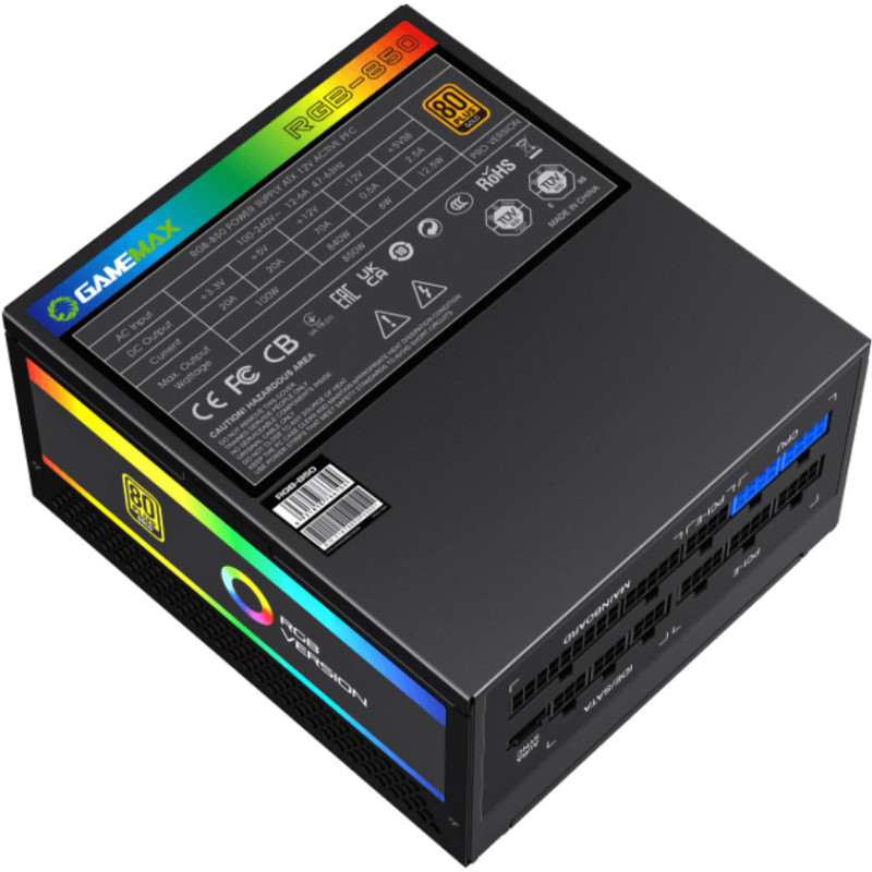 Блок живлення GameMax RGB850 PRO