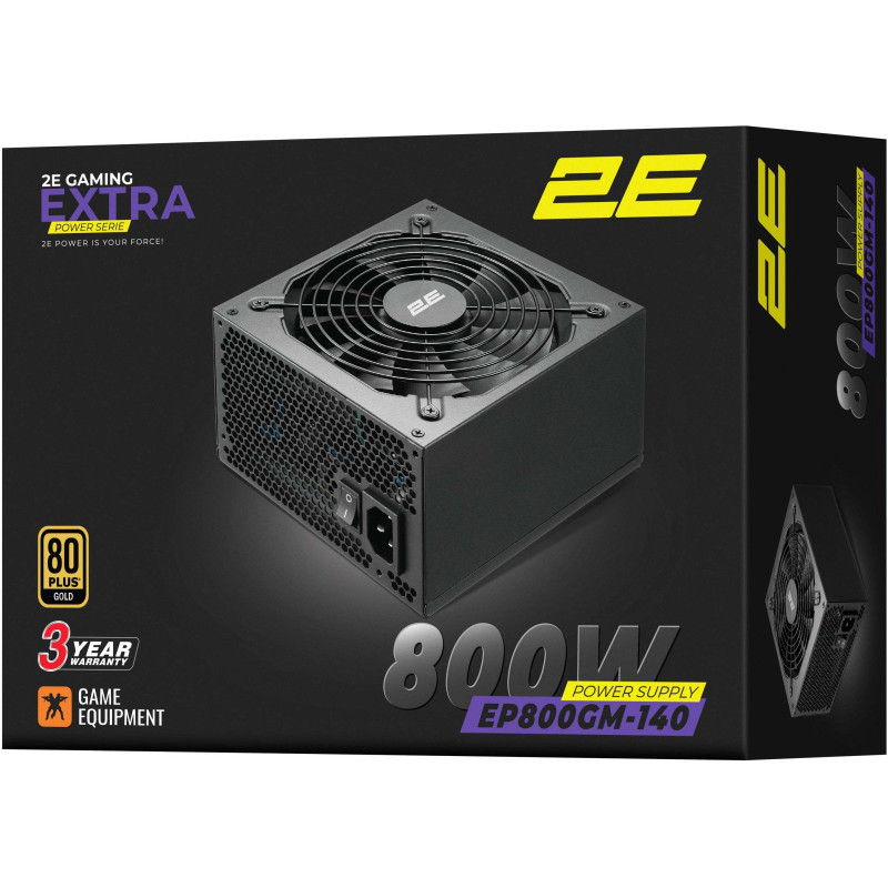 Блок питания 2E GAMING Extra Power  (800W) (2E-EP800GM-140)